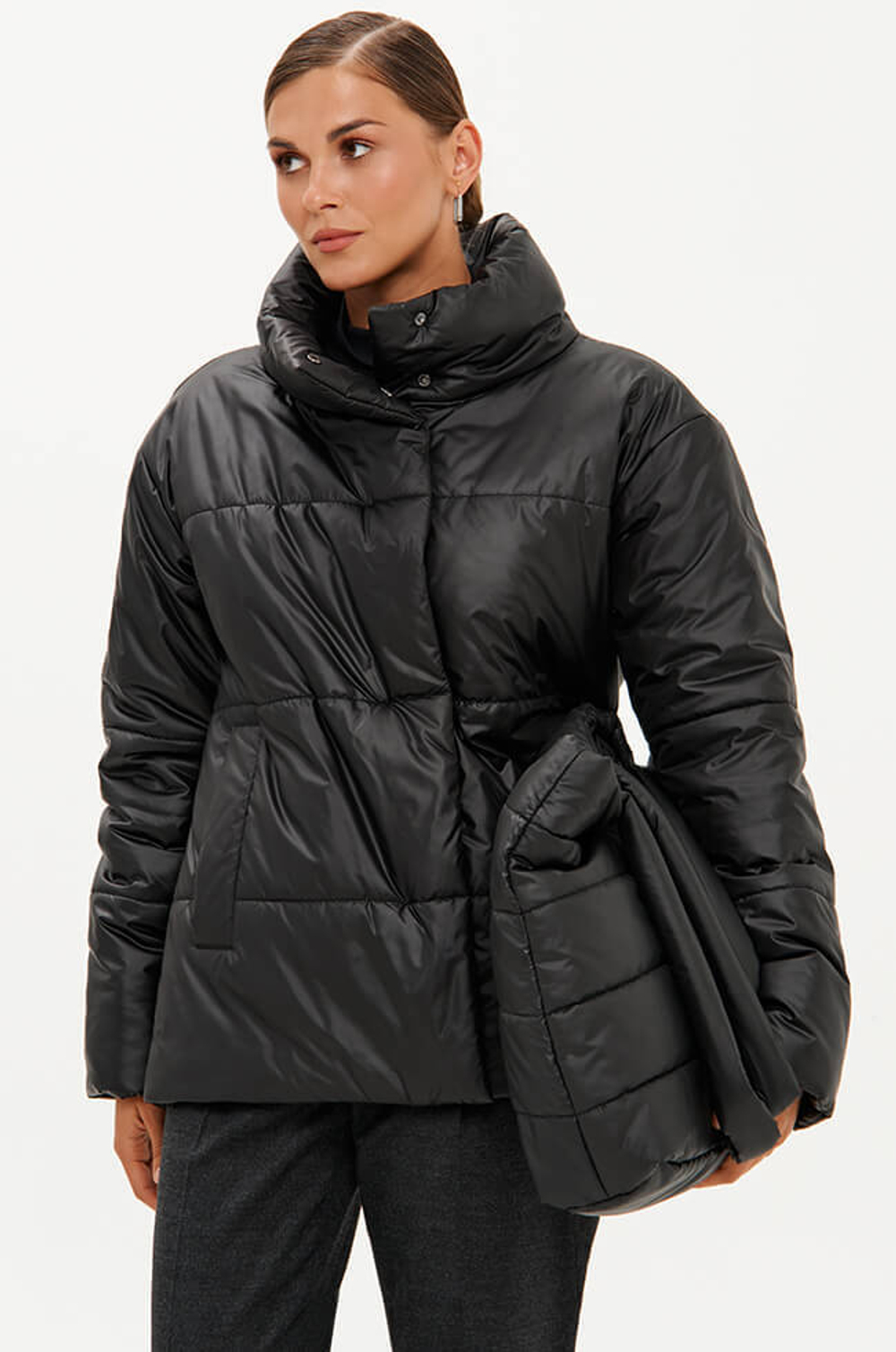 0114 Куртка женская (чёрный)