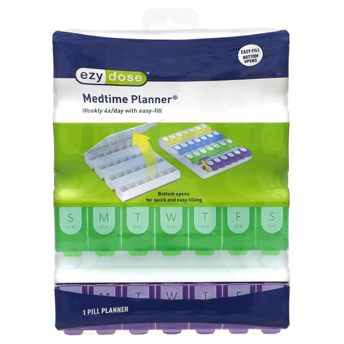 Ezy Dose, еженедельно, 4 шт. в день, с Easy-Fill, 1 шт.