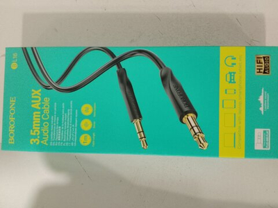Кабель AUX, Jack 3,5mm(m) - Jack 3,5mm(m) Borofone BL16, 1м, черный