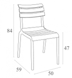 Стул пластиковый Siesta Contract Helen, бежевый
