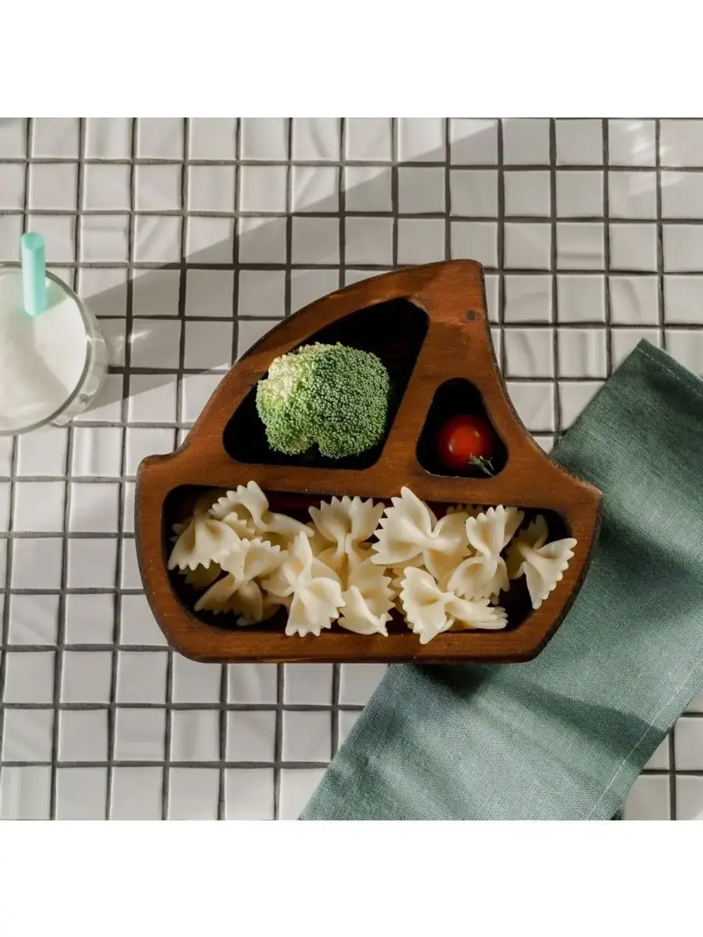 Менажница "Кораблик" из Сибирского кедра