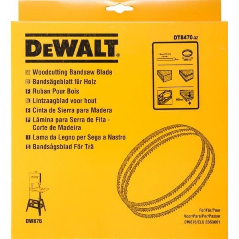 Полотно DEWALT DT8470, по древесине для ленточной пилы DW876