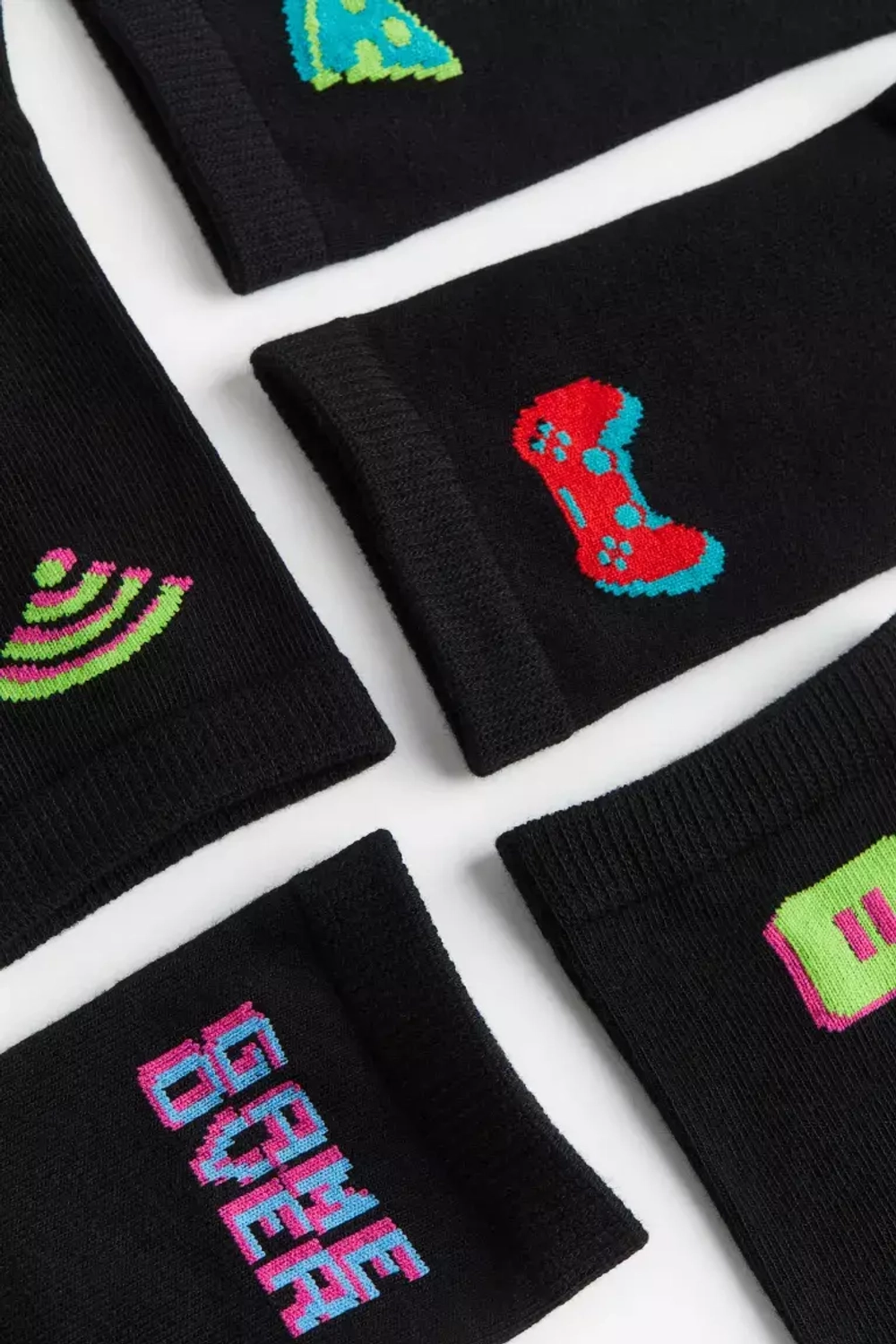 H&M Набор из семи пар носков, черный