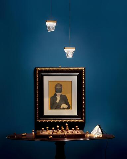 Pendant design lamp Tripla by Fabbian