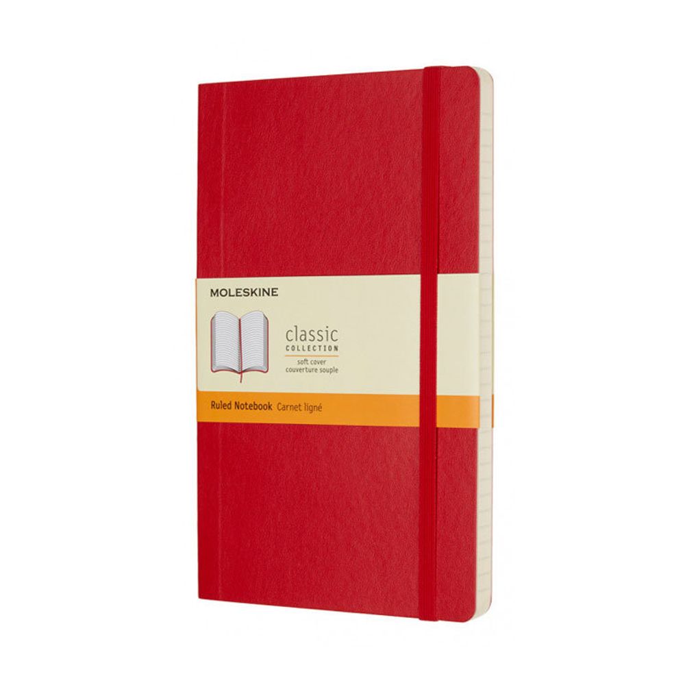 Блокнот Moleskine Classic Soft красный (QP616F2)
