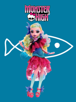 Кукла Monster High HXH75 — Lagoona Blue с питомцем Neptuna
