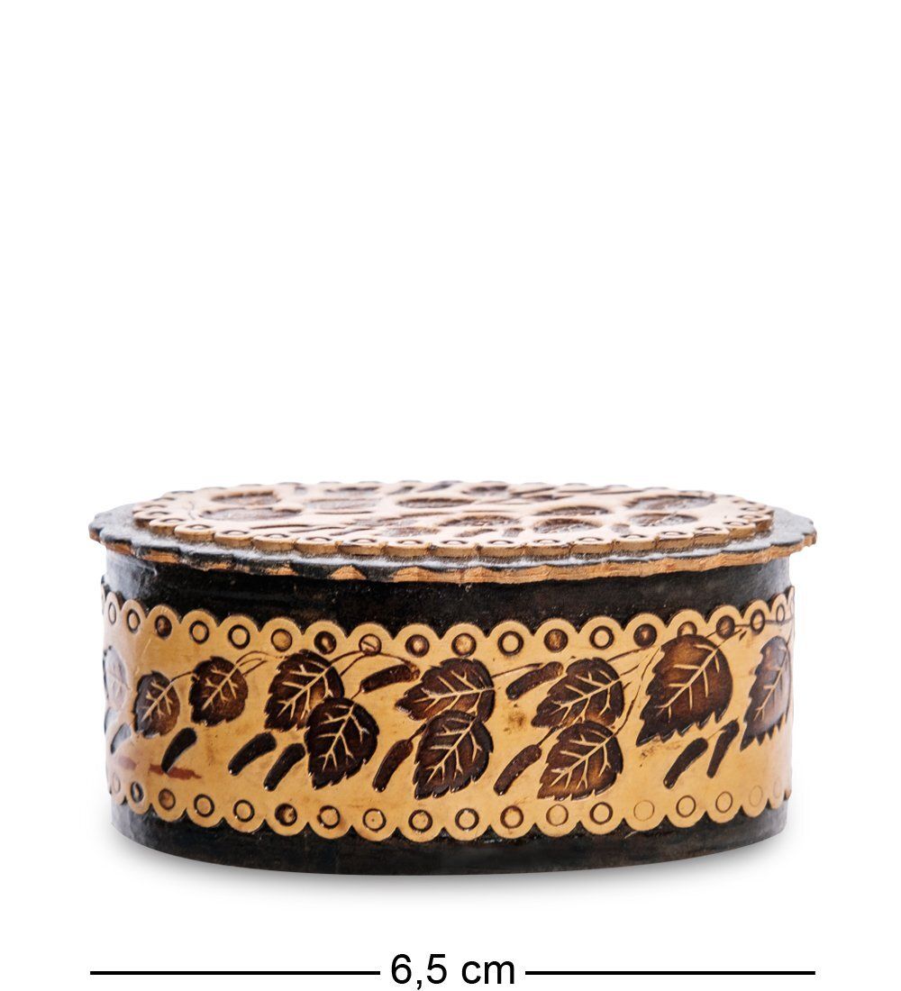 BST-117 Шкатулка «Листва» мал. (береста)