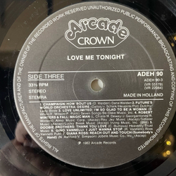Винтажная виниловая пластинка LP Сборник Love Me Tonight, The 28 Best Love Songs (Michael Jackson, Phil Collins, Al Green и другие) (Нидерланды 1982)