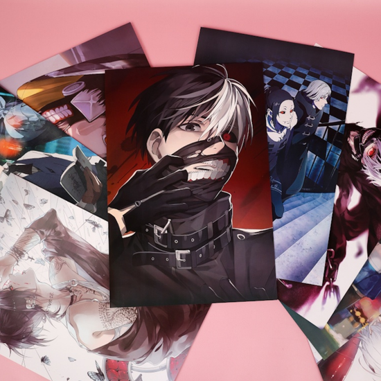 Набор постеров Токийский Гуль №2 8 шт, 42х29см