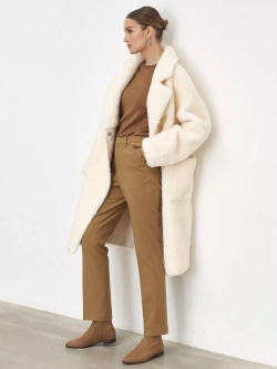 Зимняя эко шуба чебурашка, Северина (арт. S1177-1re02bz)