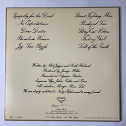 Винтажная виниловая пластинка LP Rolling Stones Beggars Banquet (Japan 1980) (No Obi) Sympathy For The Devil