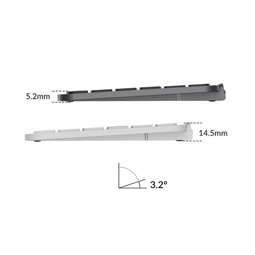 Беспроводная ультратонкая клавиатура Keychron B6 Pro, 109 клавиш, ножничные переключатели, цвет B6 Pro Ivory White (B6P-K8)