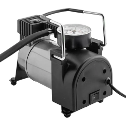 Компрессор автомобильный поршневой одноцилиндровый с аналоговым манометром (12В, 10А, 30л/мин, 7бар) в комплекте с переносной сумкой Scheppach Sch-580