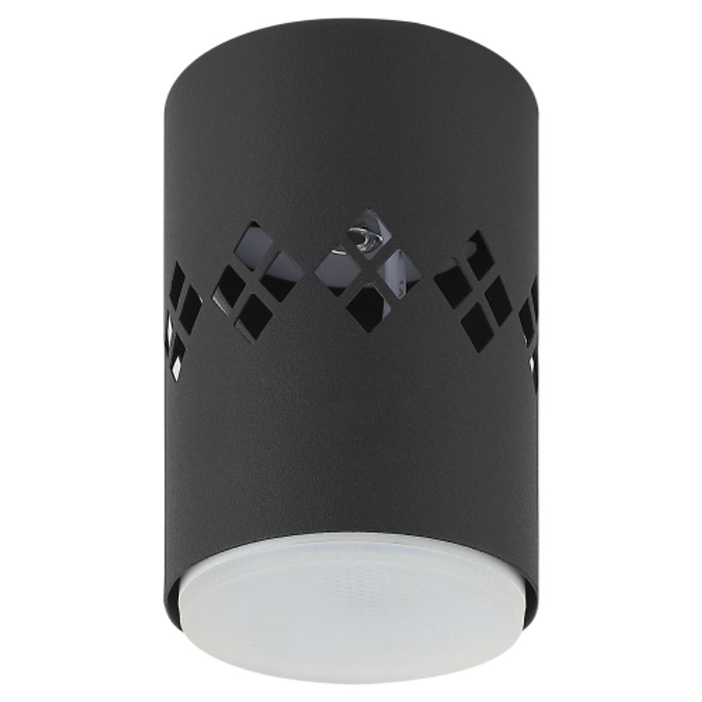 Светильник накладной ЭРА OL10 LD GX53 BK под лампу GX53 со светодиодной подсветкой 1Вт черный
