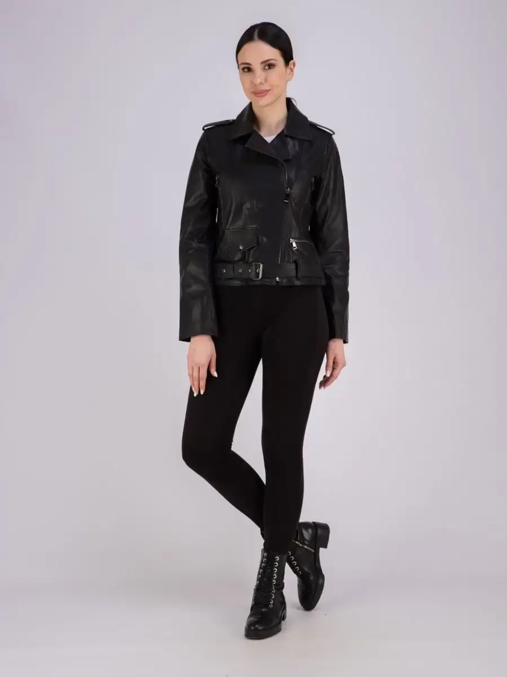 Косуха женская оверсайз натуральная кожаная Турция