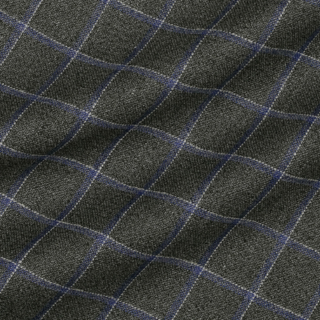 Тонкая костюмная ткань зелёного с синим цвета из смеси шерсти, льна и шёлка