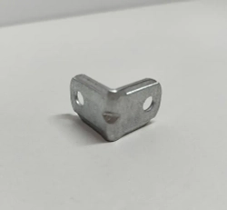 Уголок мебельный крепежный 20x20 мм, 12 штук, Белый, с пластиковой накладкой