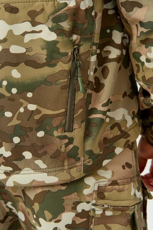 Костюм тактический утепленный Softshell Мультикам -softshell-multikam