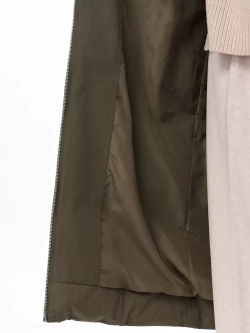 Пуховик длинный с капюшоном, хаки, SilverFox