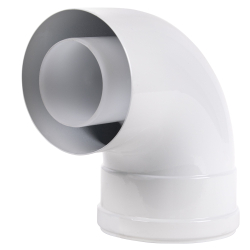Отвод коаксиальный Royal Thermo 60/100, 90 гр. M/F для конденсационных котлов