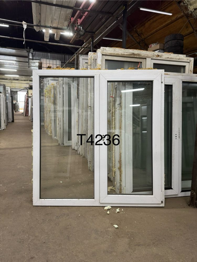 Б/У Пластиковое Окно 132(в) х 128(ш)