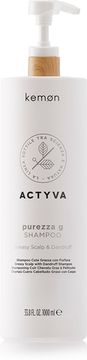 Kemon Шампунь для жирной кожи головы с перхотью Actyva Purezza G Shampoo, 1000ml