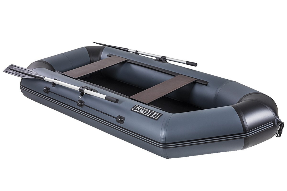 Броня-260 графит-черный (лодка ПВХ с усилением)