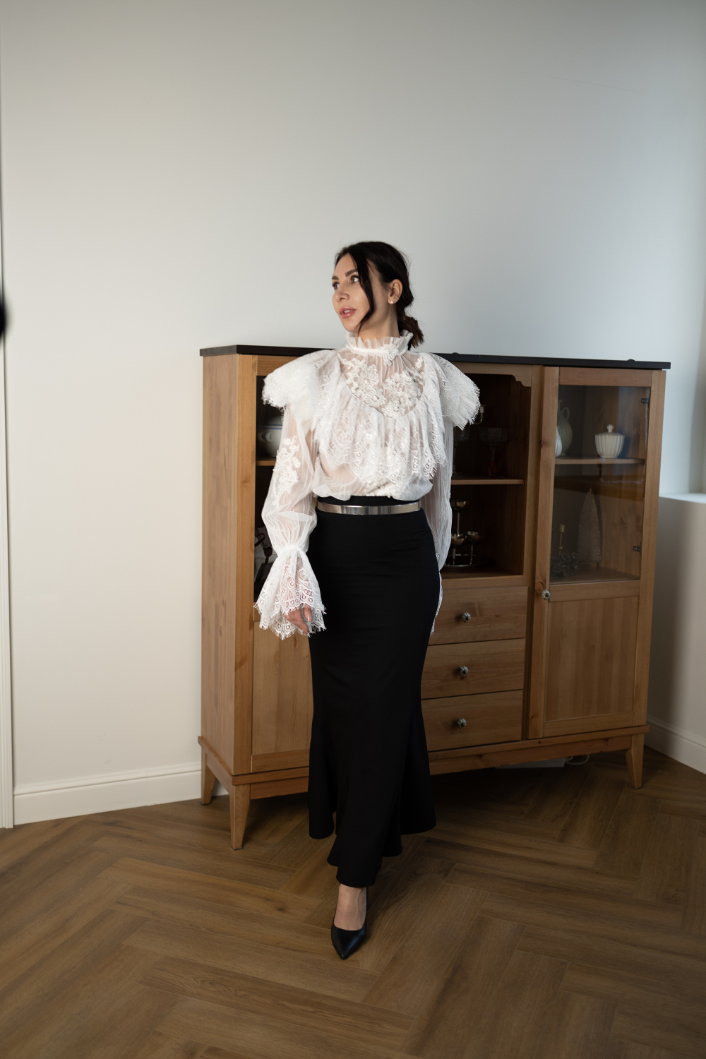 Блуза "Белый лебедь"