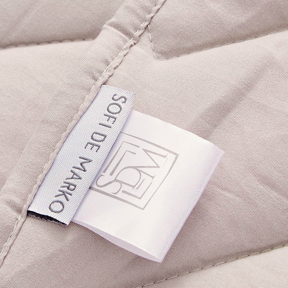 Покрывало 230х250 и 2 наволочки 50х70 Sofi De MarkO Робби светло-бежевое