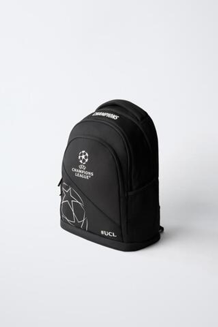 ZARA РЮКЗАК UEFA CHAMPIONS LEAGUE ® GLOW IN THE DARK, ЧЕРНЫЙ