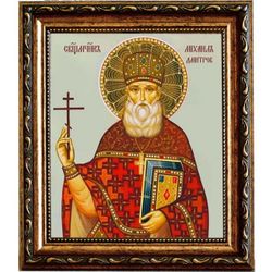 Михаил Дмитров, пресвитер, священномученик. Икона на холсте.