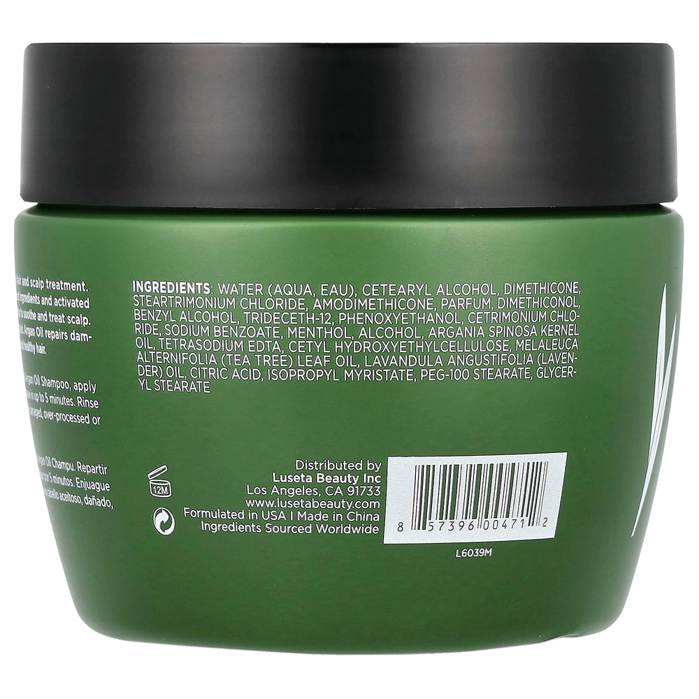 Luseta Beauty, Масло чайного дерева и арганы, маска для волос, 500 мл (16,9 жидк. унц.)