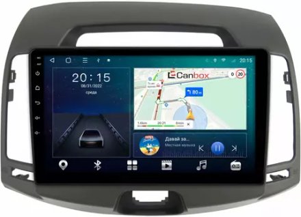 Магнитола для Hyundai Elantra 4 2006-2010 (HD) - CanBox 9077 Android 10, 8-ядер, SIM-слот
