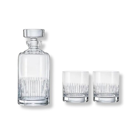Bohemia Набор для виски Lines 1 л графин + 2 стакана