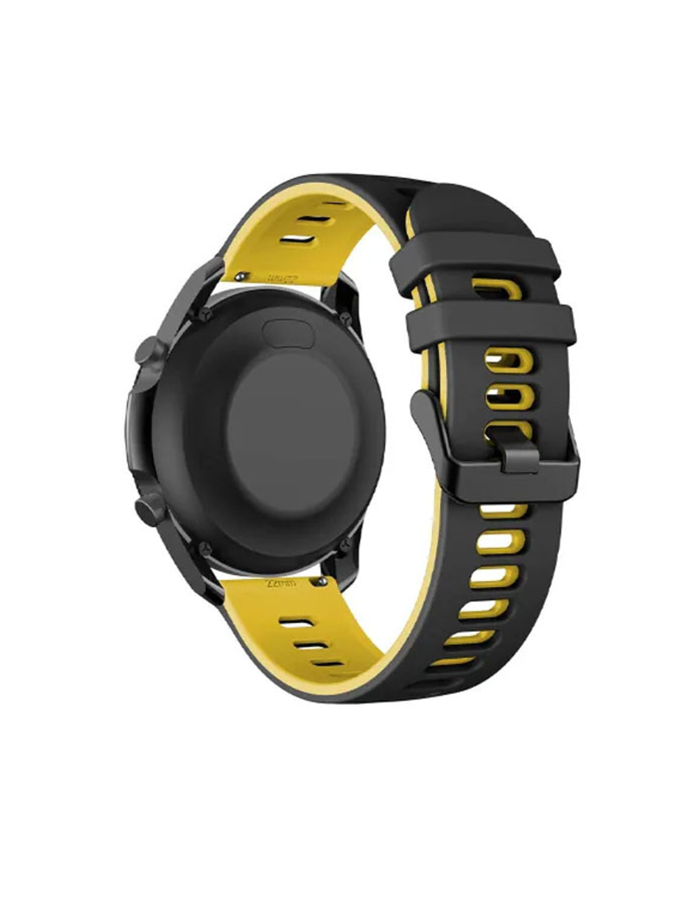 Ремешок 22 мм для GARMIN FR 255, 265, 45, Venu 2, Vivoactive 4 / SUUNTO 5, 9 Peak / COROS Apex 2 Pro, Apex Pro, Apex46mm , Pace 3 (Черный/Желтый)