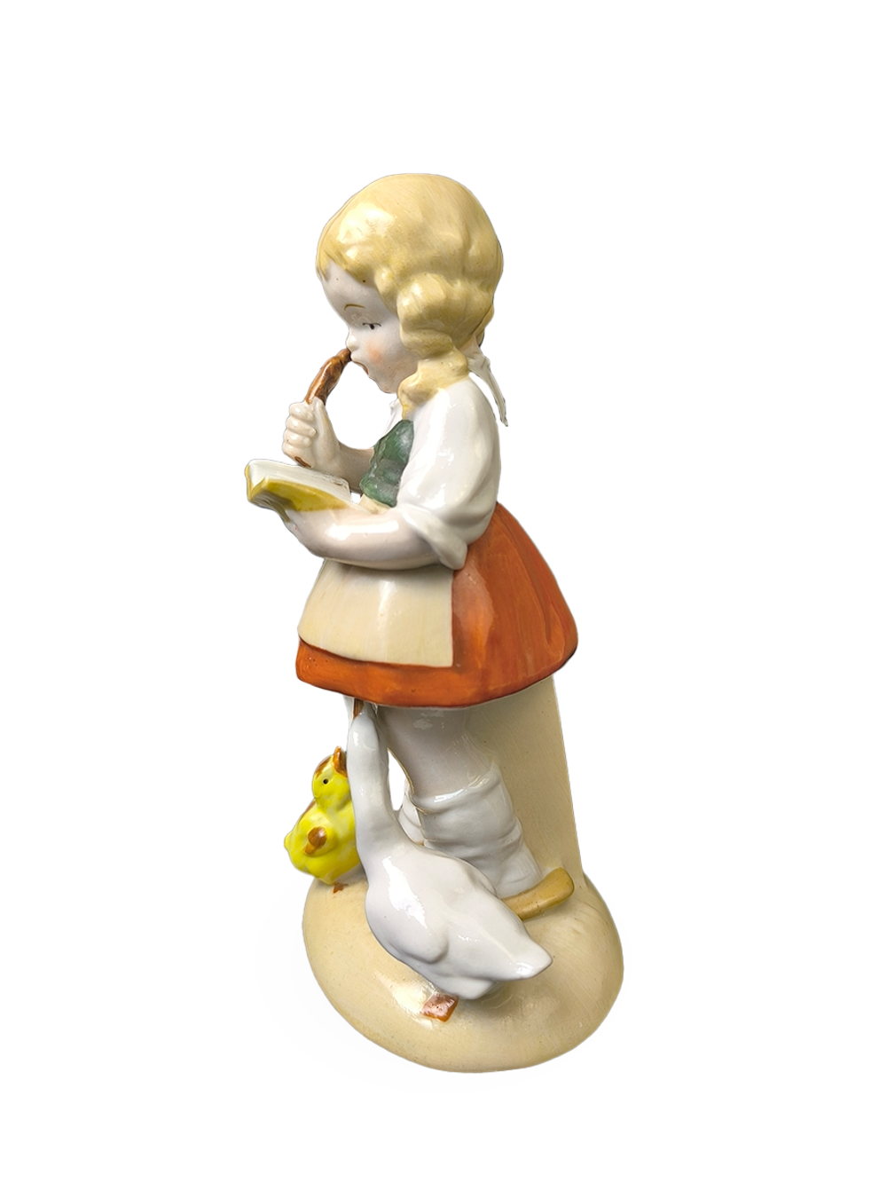 Фарфоровая статуэтка "Девушка и гуси" Германия
