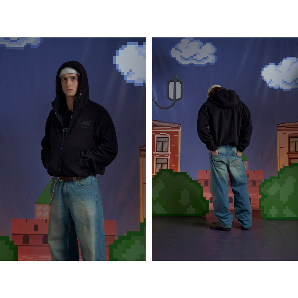 Худи Called a Garment Voyageur St Zip "Jet Black"