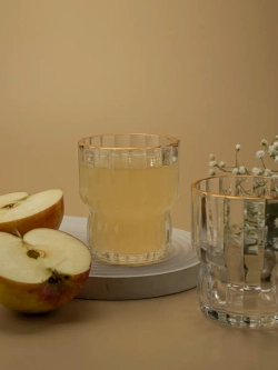 Набор бокалов для виски, 250 мл. 6 шт. с золотой каймой