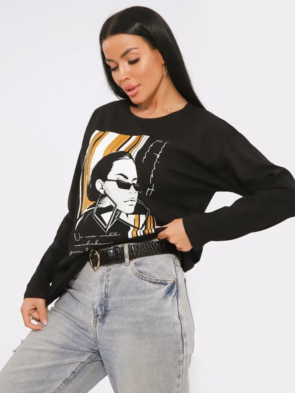 Лонгслив большие размеры