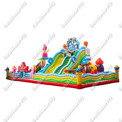 Коммерческий надувной батут "Парк чудес", 18*9*7 м