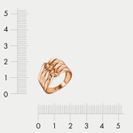 Кольцо женское из розового золота 585 пробы без вставки (арт. 01-10000-2205)