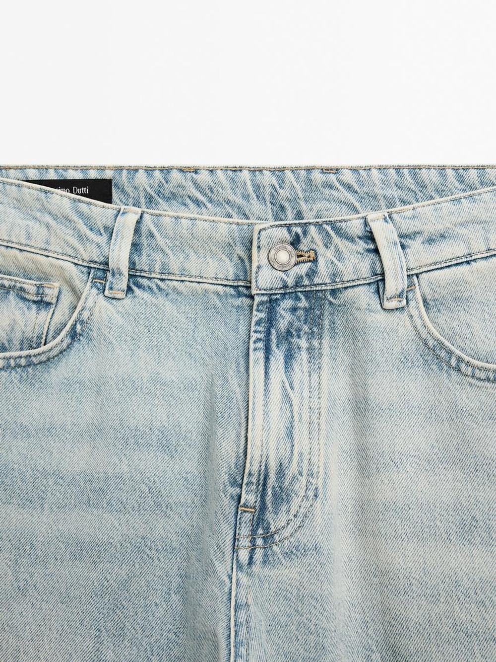 Massimo Dutti Зауженные джинсы из 100% хлопка, индиго