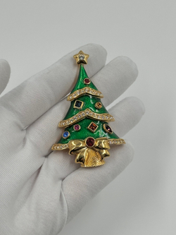 Брошь Ель Franklin Mint