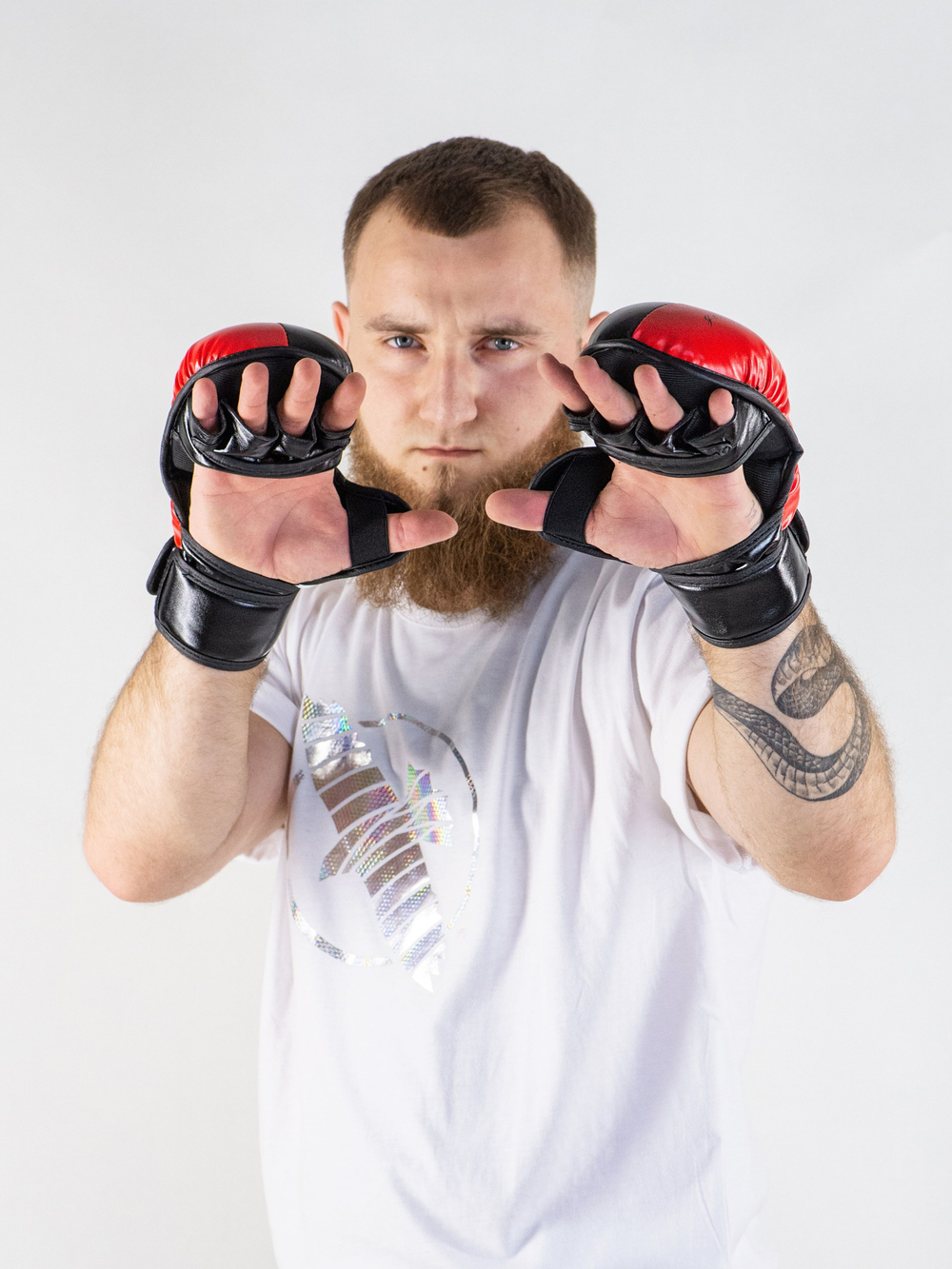 Перчатки для ММА Gingpai Iron Man