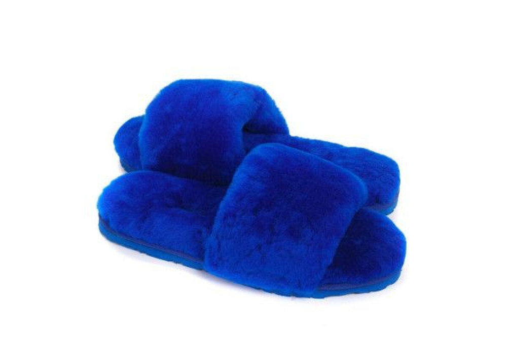 UGG Fluff Slide Slippers Electric Blue