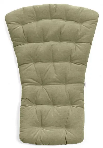 Кресло-качалка Folio темно-коричневое с зеленой подушкой