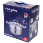 Кастрюля из нержавеющей стали VICALINA 3,6л, индукция, VL-1074