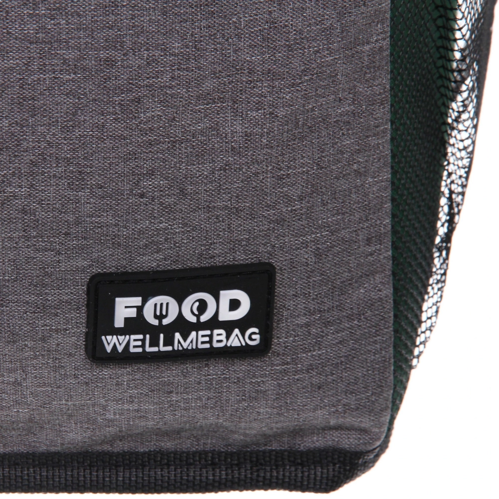 Термосумка 23 л, 35*22*30 см, WM799-3, серый-зелёный