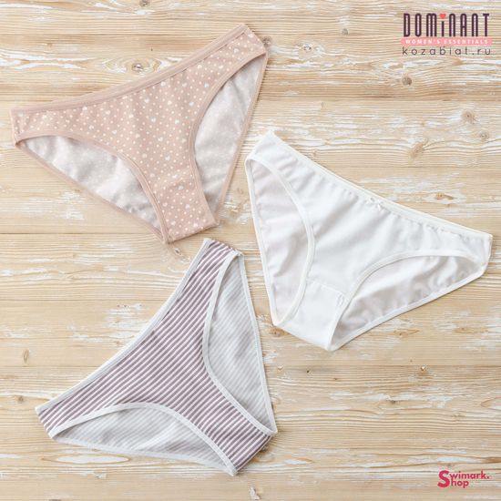 Трусики женские DOMINANT 35000-209, BIKINI, 3 шт. в уп.