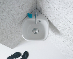 Угловая раковина Globo Genesis GE050.BI на 35 см